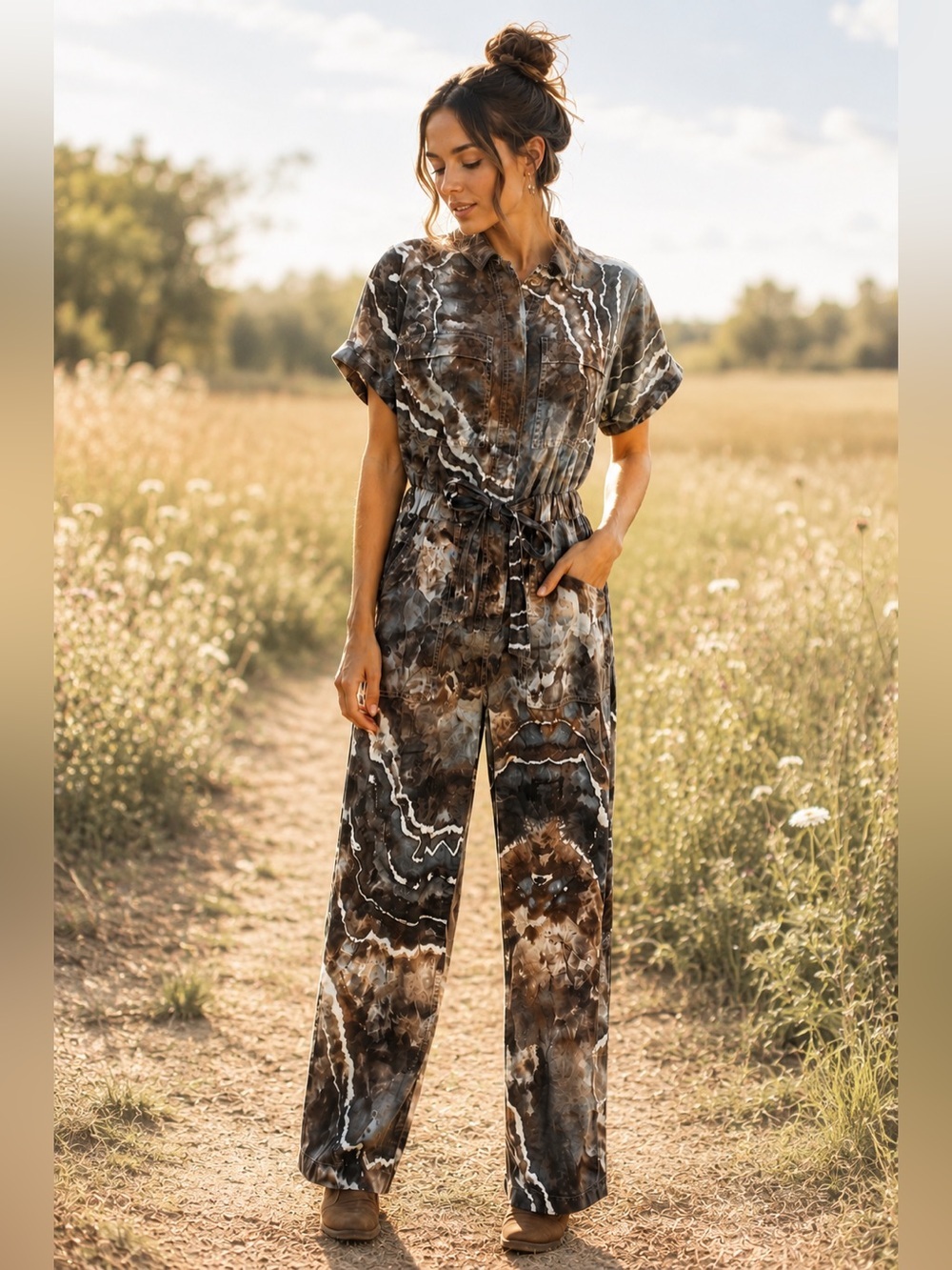 Universal Thread Geode Ice Dye Utility Jumpsuit – Size 2